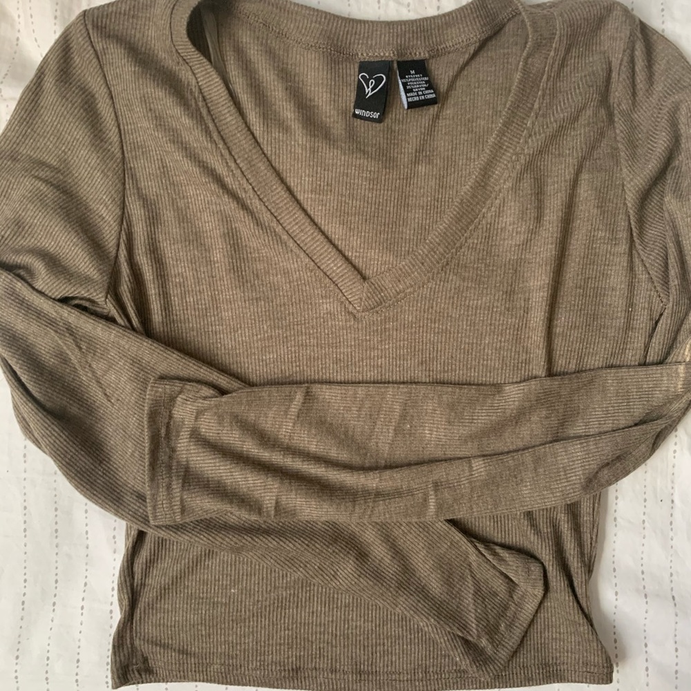 winsdor long sleeve v neck